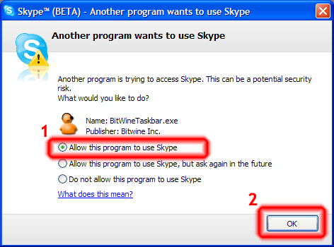 Skype---allow-use